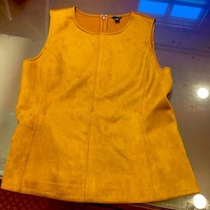 Ann Taylor camel colored suede tank size Large